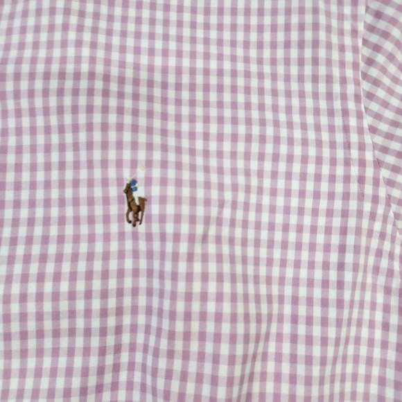 Ralph Lauren Shirt Mens 2XL Pink Check Classic Fit Long Sleeve Button Down - Picture 2 of 7